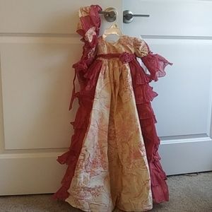 Babby Gown & bonnet one of a kind handmade